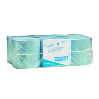 Handtuchpapierrolle | Scott | Kimberly-Clark | 304 m/Rol | 1Lg | blau | Ecolabel | 6 Rollen | 6668