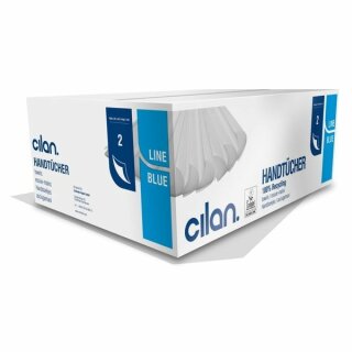 Handtuchpapier | Cilan Tissue Falthandtuch H 21  | W-Falz Recycling 2lg  Blue-Line hochweiß | 20,6x32cm | 3000 Blatt