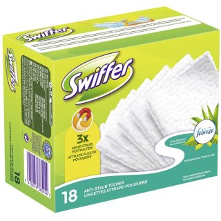 Swiffer | Trocken Wischtücher | mit Febrezeduft | Nachfüllpackung 18er