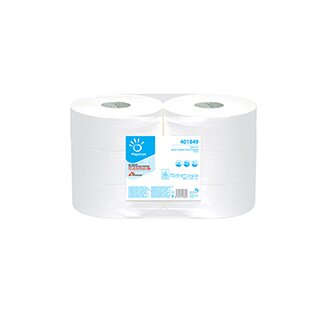 Toilettenpapier | Maxi Jumbo | 360m | 2lg | hochweiß | 9,2x25cm | VE=6 Rol | 401849