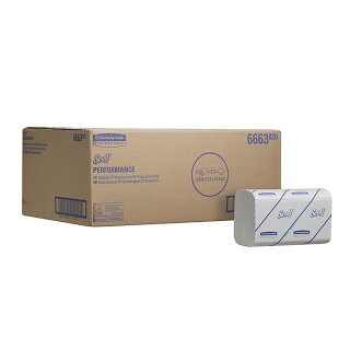 Handtuchpapier | Scott Control | Kimberly-Clark | Interfold | 21,5x31,5cm | 1Lg | weiß | Ecolabel | 15 Päckchen | 6663