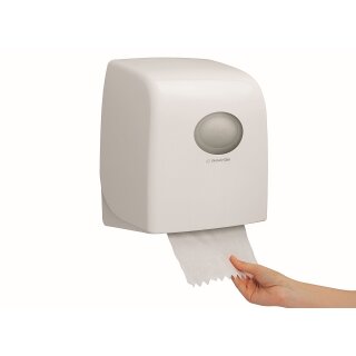 Handtuchpapierspender | AQUARIUS | Slimroll | Kimberly-Clark | Handtuchrollenspender | bis zu 165m-Rollen | berührungslos | weiß | 6953