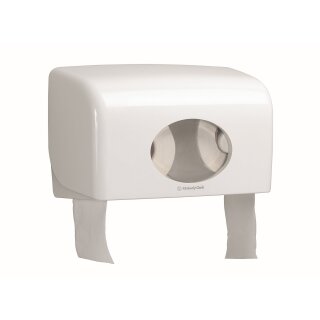 Toilettenpapierspender | AQUARIUS | Kimberly-Clark | Doppel-Toilettenpapierspender | für Kleinrollen | 6992