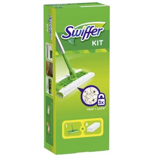 Swiffer | Systemstarter | Bodenstab + 8 Tücher