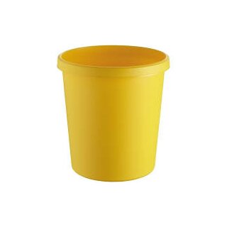 Abfallbehälter | Papierkorb | 18Liter I 31x32cm (ØxH) I gelb