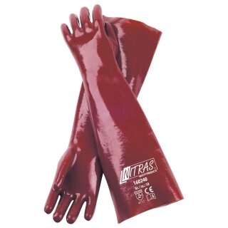 NITRAS PVC-Handschuhe | rot | vollbeschichtet | EN 388 | Größe10