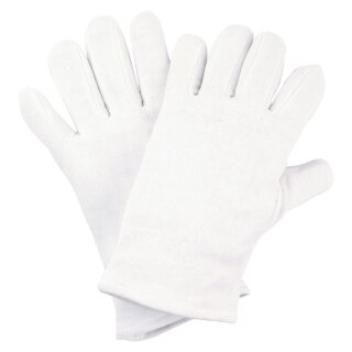 Baumwoll-Trikot-Handschuhe | weiß | gebleicht | Größe10