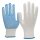 NITRAS Strickhandschuhe | Nylon / Baumwolle | weiß | PVC-Noppen | blau | EN 388