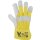 Rindnarbenleder-Handschuh | gefüttert | ausgesuchte Qualität | Stulpe | Farbe: NATURFARBENGELB