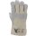 Rindspaltleder-Handschuh | gefüttert | großer Innenhandbesatz | Stulpe | Farbe: NATURFARBEN