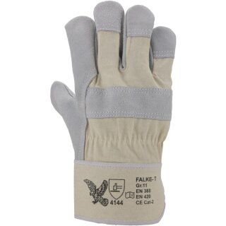 Rindspaltleder-Handschuh | gefüttert | ausgesuchte Qualität | Stulpe | Farbe: NATURFARBEN
