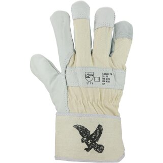 Rindnarbenleder-Handschuh | Moltonfutter | Stulpe | einzeln verpackt | Farbe: NATURFARBEN