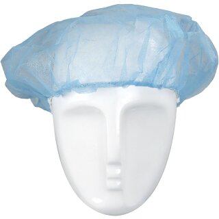 Kopfhaube | Barettform | Polypropylen | Durchmesser 52cm | blau | Farbe: BLAU