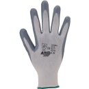 Nitril-Handschuh | grau/weiß | Größe: 8 | Farbe: WEISSROT