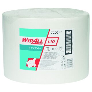 Wischtücher | ReinigungStücher | WypAll L10 | Kimberly-Clark | 1Lg | weiß | Jumborolle | 23,5x38cm | 1.000 Tücher | 7202