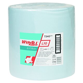 Wischtücher | WypAll L10 | Jumbo Extra | Kimberly-Clark | Großrolle | blau | 7240