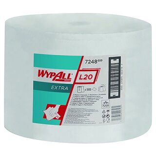 Wischtücher | WypAll L20 EXTRA | Kimberly-Clark | Großrolle | 1.000 Tücher | 2lg | 7248