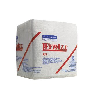 Wischtücher | WypAll X70 | Kimberly-Clark | Viertelgefaltet | weiß | 1Lg | 8387