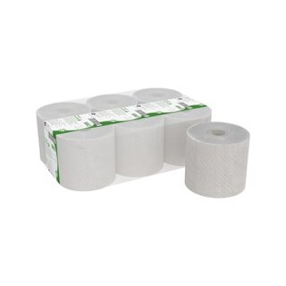Handtuchpapier | Kimberly-Clark | naturweiß | 1Lg | 20cm | 190m/Rol | 6 Rollen | 6063