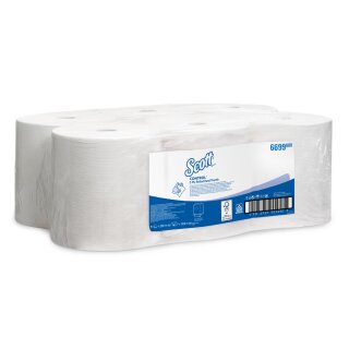 Handtuchpapierrolle | Kimberly-Clark | 200m | 2lg | weiß | 6 Rollen | 6699