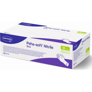 Peha-soft® | nitrile blue | Kat.III | für Lebensmittelkontakt | Packung á 150St | VE=10