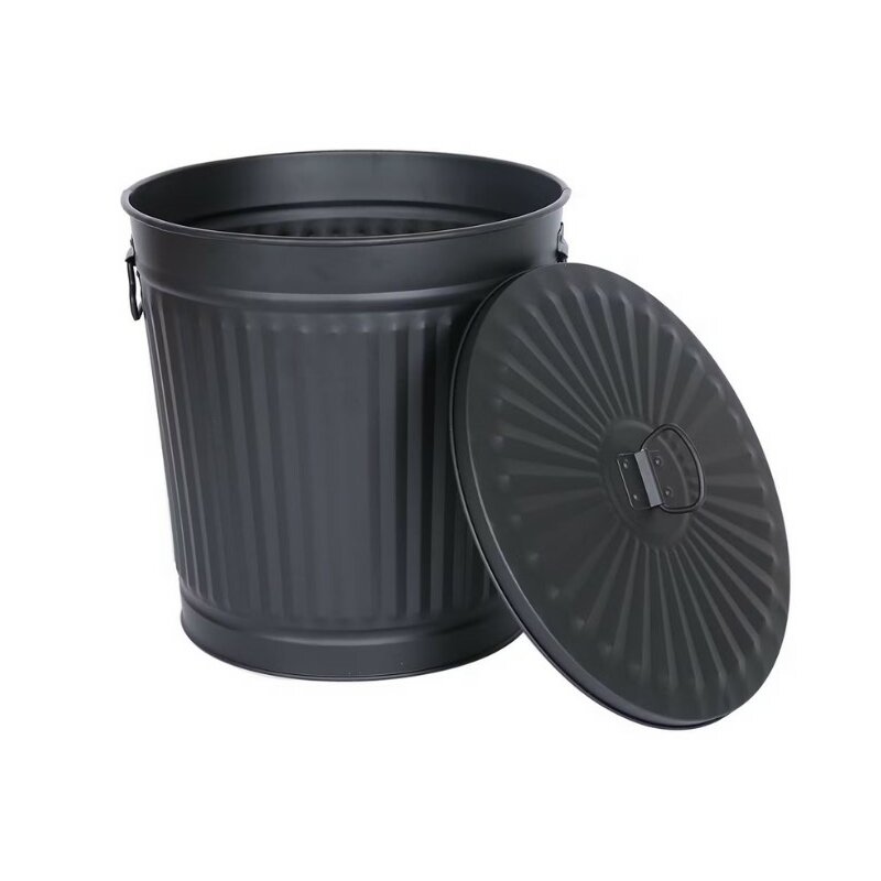 Mülleimer mit Deckel | Metall | 7 Liter | verzinkt und pulverbeschich,  28,74 €